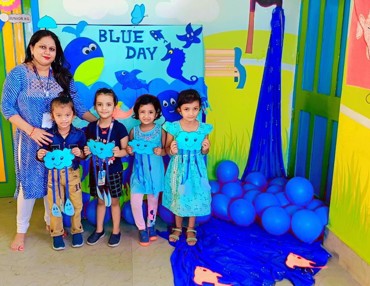 Blue day celebration at AG colony branch