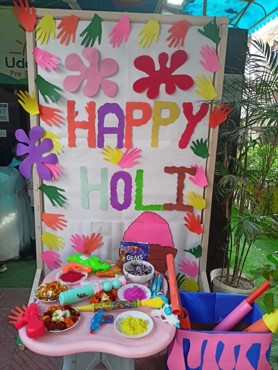 Holi celebration@udayan kidz Dwarka sector 8