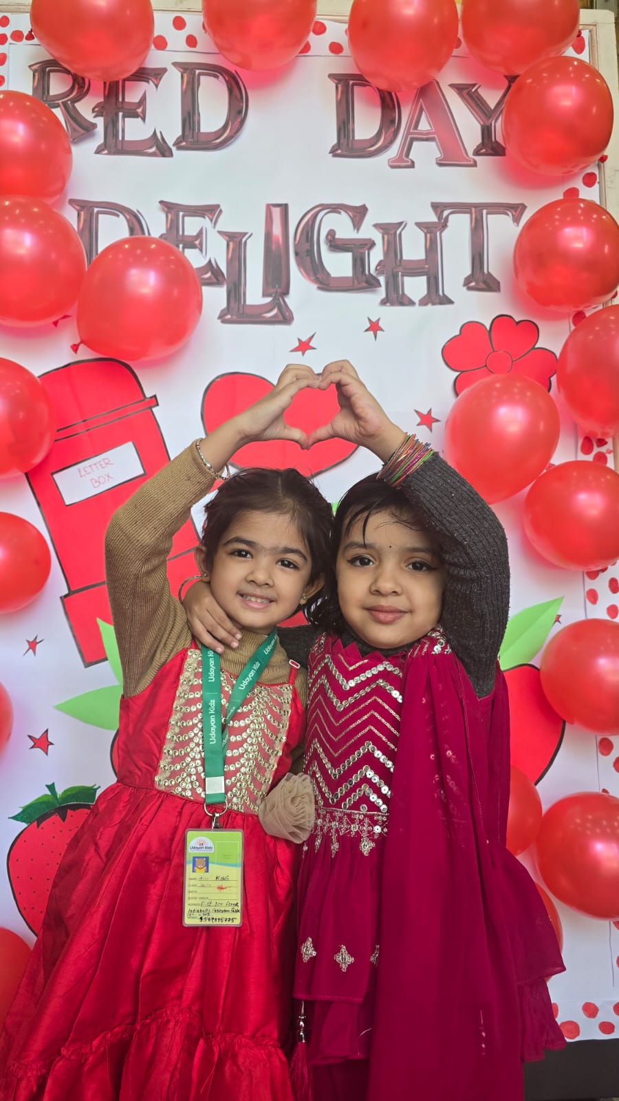 RED DAY DELIGHT AT UDAYAN KIDZ GURUGRAM