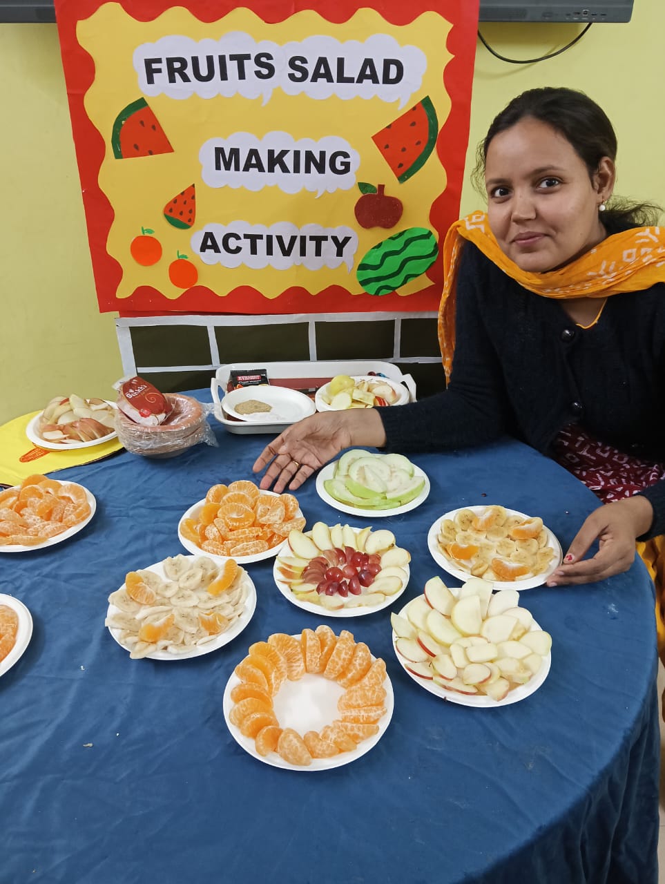 FRUITS SALAD MAKING ACTIVITY AT ASHIAYANA NAGAR, PATNA