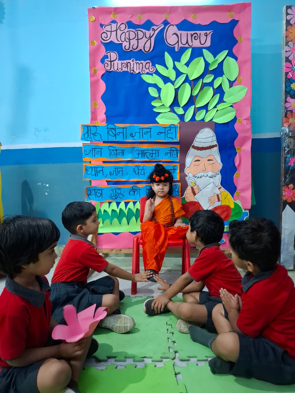 Guru Purnima celebration at Udayan Kidz sec-08