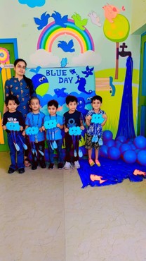 Blue day celebration at AG colony branch