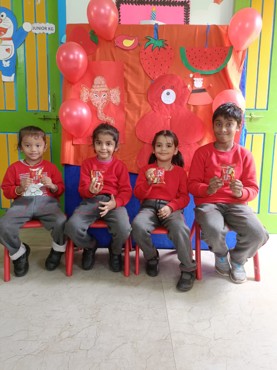 RED COLOUR  DAY CELEBRATION AT AG COLONY