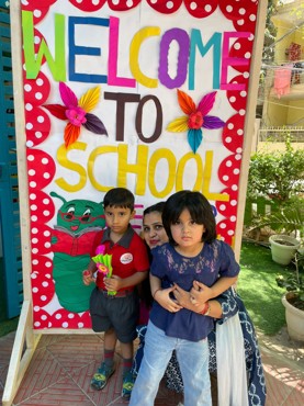 Welcome first day of school @udayan kidz, sector 8