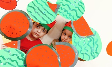 WATERMELON DAY   CELEBRATION AT UDAYAN KIDZ , ASHIYANA NAGAR , PATNA