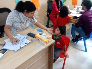 DENTAL HEALTH CHECK UP CAMP AT UDAYAN KIDZ GURUGRAM