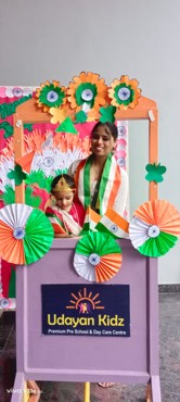 INDEPENDENCE DAY CELEBRATION AT UDAYAN KIDZ SEC 108 GURUGRAM