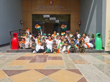 INDEPENDENCE DAY CELEBRATION AT UDAYAN KIDZ SEC 108 GURUGRAM