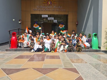 INDEPENDENCE DAY CELEBRATION AT UDAYAN KIDZ SEC 108 GURUGRAM