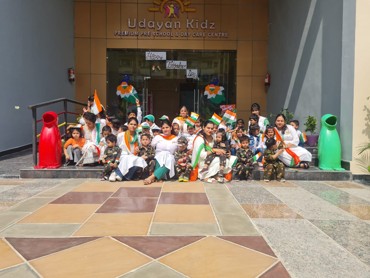 INDEPENDENCE DAY CELEBRATION AT UDAYAN KIDZ SEC 108 GURUGRAM