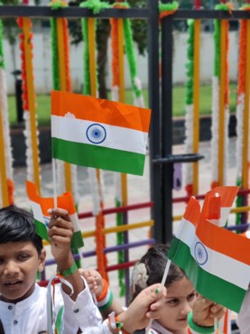 INDEPENDENCE DAY CELEBRATION AT UDAYAN KIDZ SEC 108 GURUGRAM