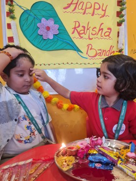 RAKHI CELEBRATION AT UDAYAN KIDZ SEC 108 GRUGRAM