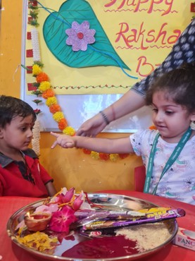 RAKHI CELEBRATION AT UDAYAN KIDZ SEC 108 GRUGRAM