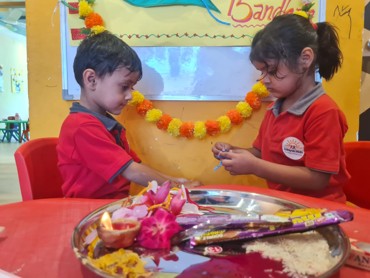 RAKHI CELEBRATION AT UDAYAN KIDZ SEC 108 GRUGRAM