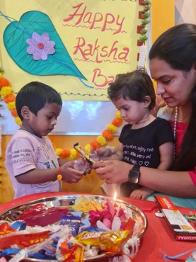 RAKHI CELEBRATION AT UDAYAN KIDZ SEC 108 GRUGRAM