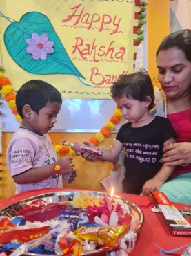 RAKHI CELEBRATION AT UDAYAN KIDZ SEC 108 GRUGRAM