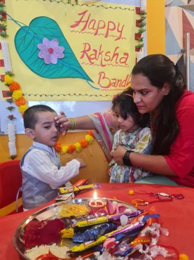 RAKHI CELEBRATION AT UDAYAN KIDZ SEC 108 GRUGRAM