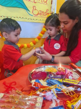 RAKHI CELEBRATION AT UDAYAN KIDZ SEC 108 GRUGRAM