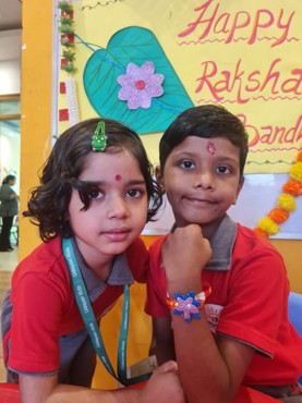 RAKHI CELEBRATION AT UDAYAN KIDZ SEC 108 GRUGRAM