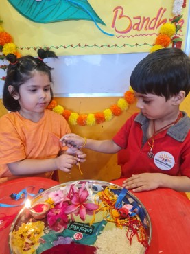 RAKHI CELEBRATION AT UDAYAN KIDZ SEC 108 GRUGRAM