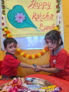 RAKHI CELEBRATION AT UDAYAN KIDZ SEC 108 GRUGRAM