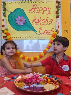 RAKHI CELEBRATION AT UDAYAN KIDZ SEC 108 GRUGRAM