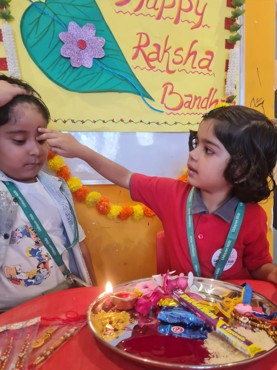 RAKHI CELEBRATION AT UDAYAN KIDZ SEC 108 GRUGRAM