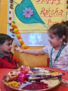 RAKHI CELEBRATION AT UDAYAN KIDZ SEC 108 GRUGRAM