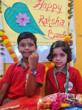 RAKHI CELEBRATION AT UDAYAN KIDZ SEC 108 GRUGRAM