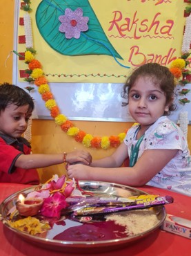 RAKHI CELEBRATION AT UDAYAN KIDZ SEC 108 GRUGRAM