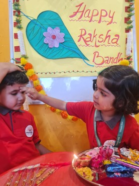 RAKHI CELEBRATION AT UDAYAN KIDZ SEC 108 GRUGRAM