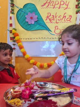 RAKHI CELEBRATION AT UDAYAN KIDZ SEC 108 GRUGRAM