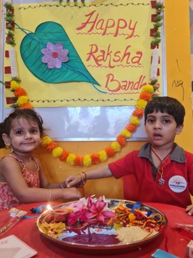 RAKHI CELEBRATION AT UDAYAN KIDZ SEC 108 GRUGRAM