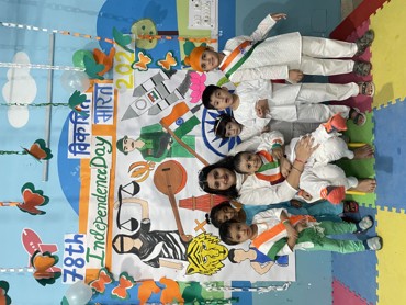 Independence Day celebration at Udayan kidz sector 8