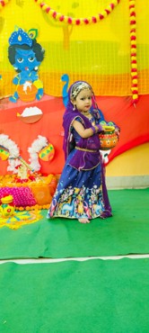 "Celebrating the Divine Birth: UK AG Colony's Janmashtami"