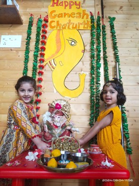 GANESH CHATURTHI CELEBRATION AT UDAYAN KIDZ SEC 108 GURUGRAM