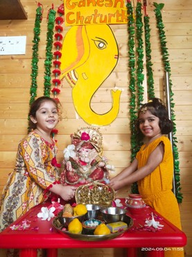 GANESH CHATURTHI CELEBRATION AT UDAYAN KIDZ SEC 108 GURUGRAM