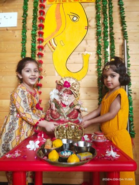 GANESH CHATURTHI CELEBRATION AT UDAYAN KIDZ SEC 108 GURUGRAM