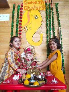 GANESH CHATURTHI CELEBRATION AT UDAYAN KIDZ SEC 108 GURUGRAM