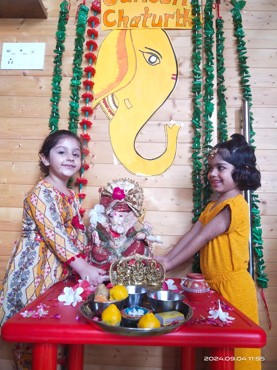 GANESH CHATURTHI CELEBRATION AT UDAYAN KIDZ SEC 108 GURUGRAM