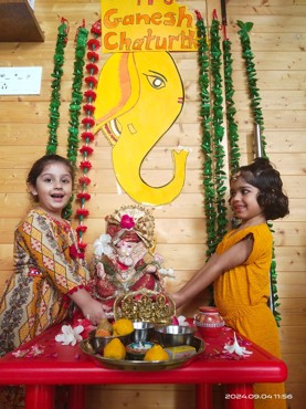 GANESH CHATURTHI CELEBRATION AT UDAYAN KIDZ SEC 108 GURUGRAM