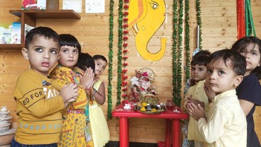 GANESH CHATURTHI CELEBRATION AT UDAYAN KIDZ SEC 108 GURUGRAM