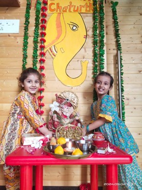 GANESH CHATURTHI CELEBRATION AT UDAYAN KIDZ SEC 108 GURUGRAM