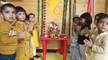 GANESH CHATURTHI CELEBRATION AT UDAYAN KIDZ SEC 108 GURUGRAM