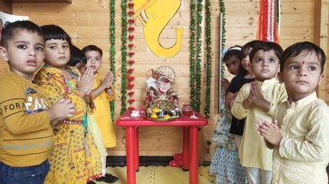 GANESH CHATURTHI CELEBRATION AT UDAYAN KIDZ SEC 108 GURUGRAM