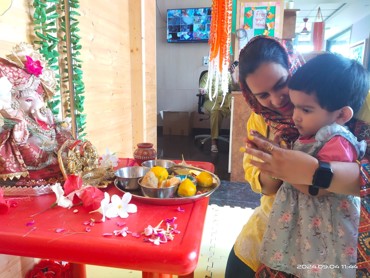 GANESH CHATURTHI CELEBRATION AT UDAYAN KIDZ SEC 108 GURUGRAM