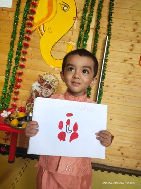 GANESH CHATURTHI CELEBRATION AT UDAYAN KIDZ SEC 108 GURUGRAM