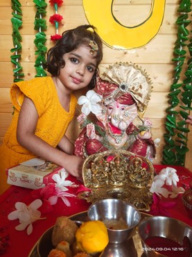 GANESH CHATURTHI CELEBRATION AT UDAYAN KIDZ SEC 108 GURUGRAM