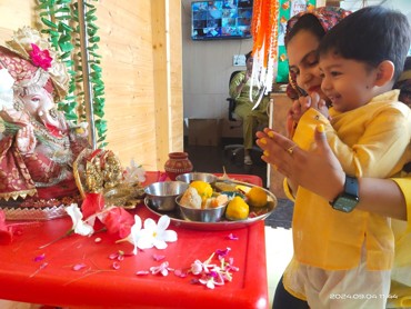 GANESH CHATURTHI CELEBRATION AT UDAYAN KIDZ SEC 108 GURUGRAM