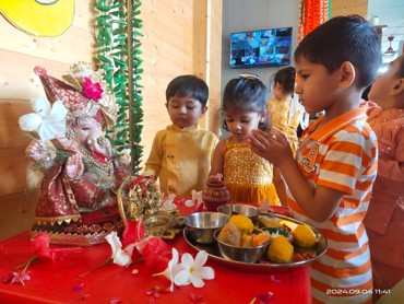 GANESH CHATURTHI CELEBRATION AT UDAYAN KIDZ SEC 108 GURUGRAM